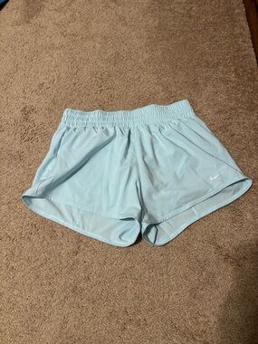 Nike Women's Pale Blue Athletic Running Shorts